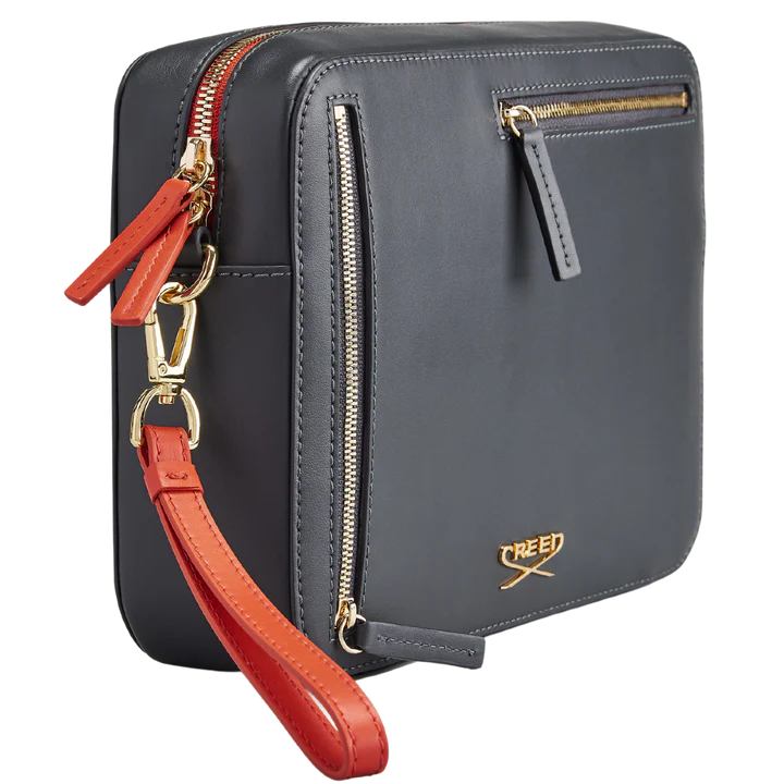 Graphite Large Leather Travel Companion